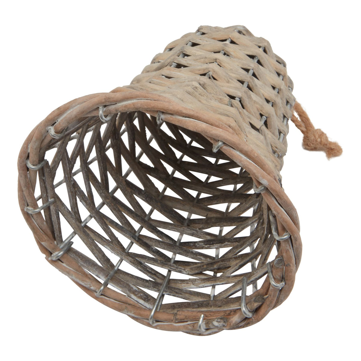 Medium Wicker Bell Decoration Christmas Hanging Decoration
