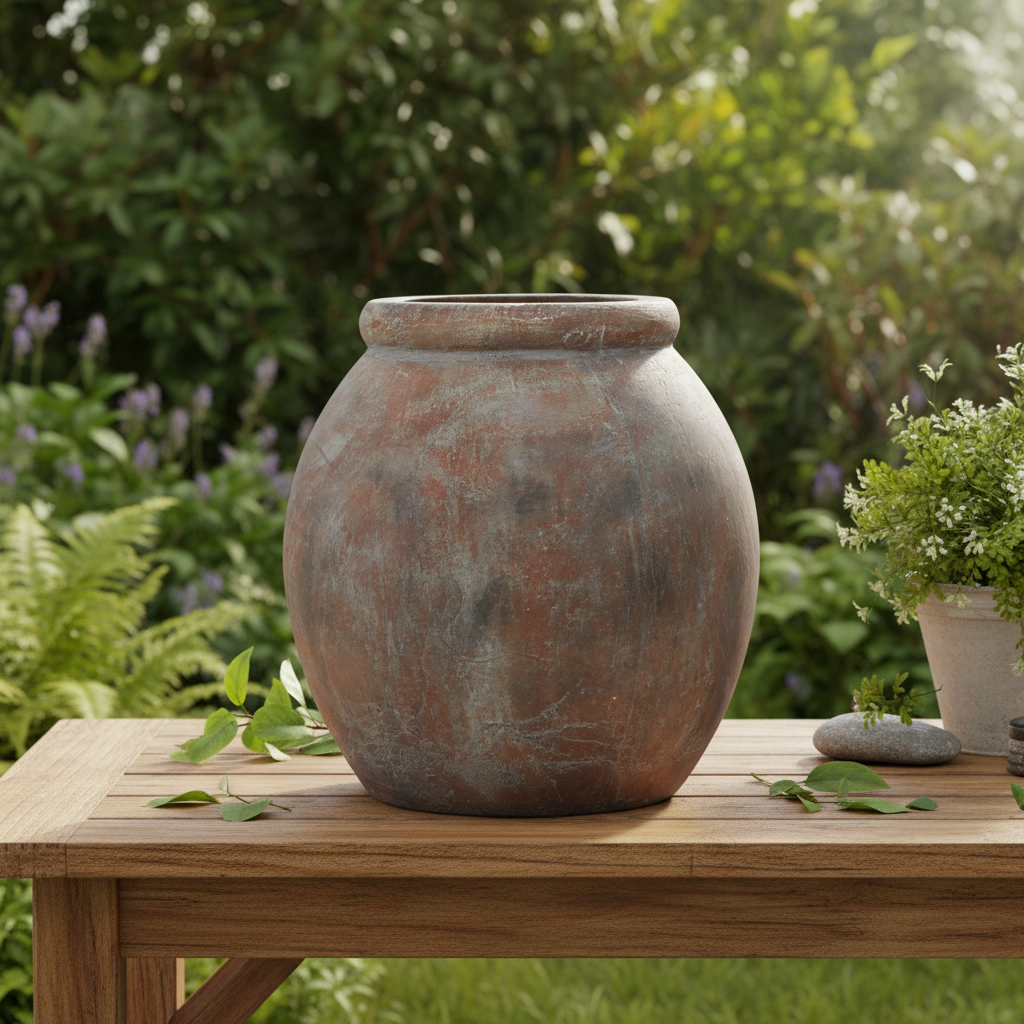 Siena Brown Jar Shaped Planter