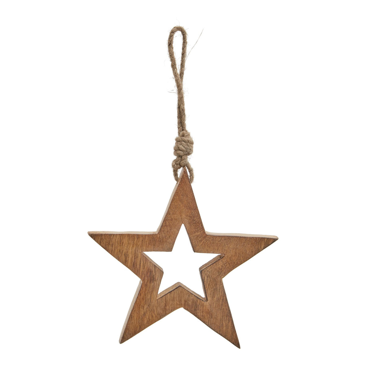 Natural Wooden Hanging Star Christmas Hanging Decoration