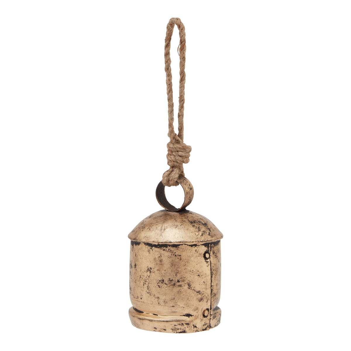 Antique Gold Bell Bauble Christmas Hanging Decoration