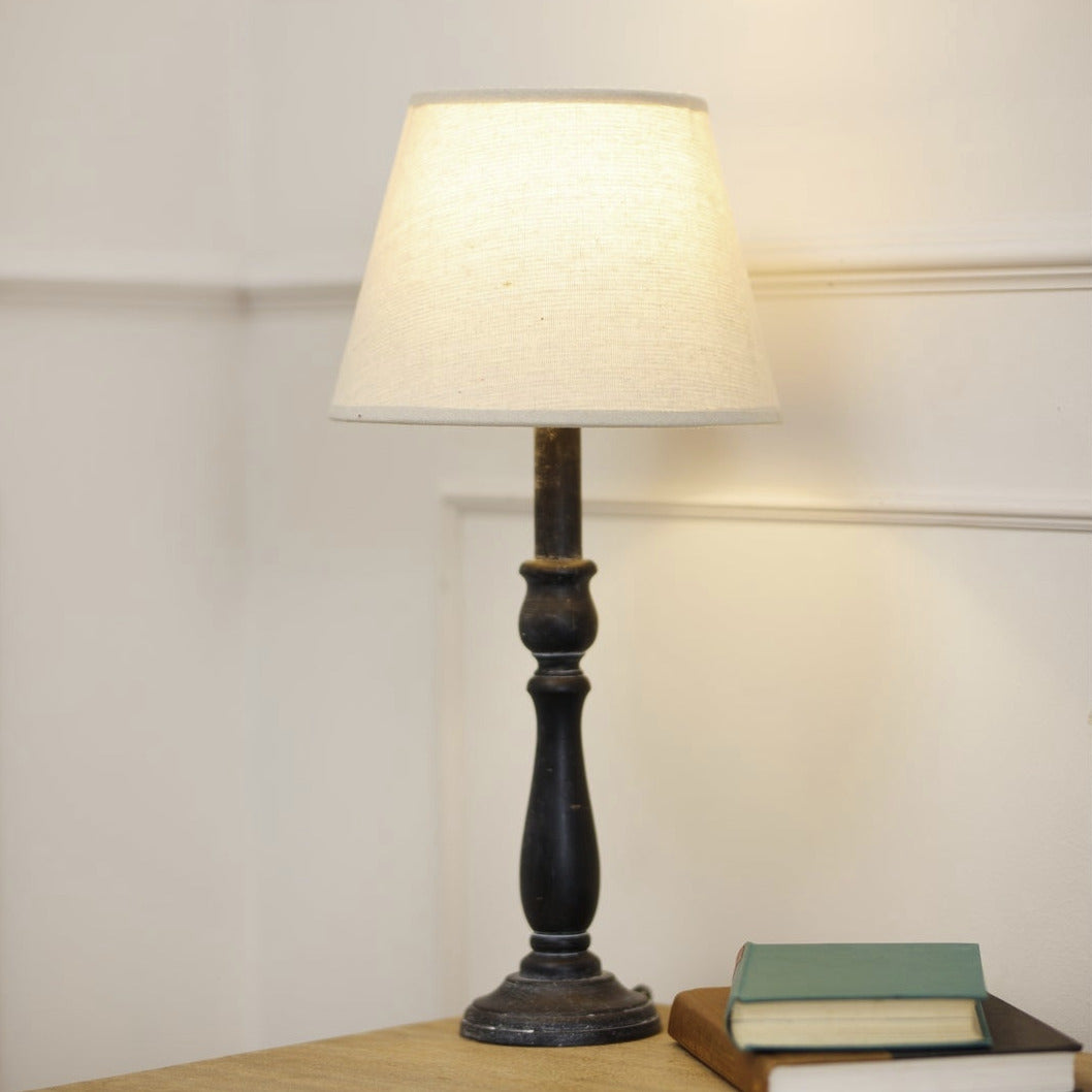 Ravenna Column Table Lamp With Linen Shade
