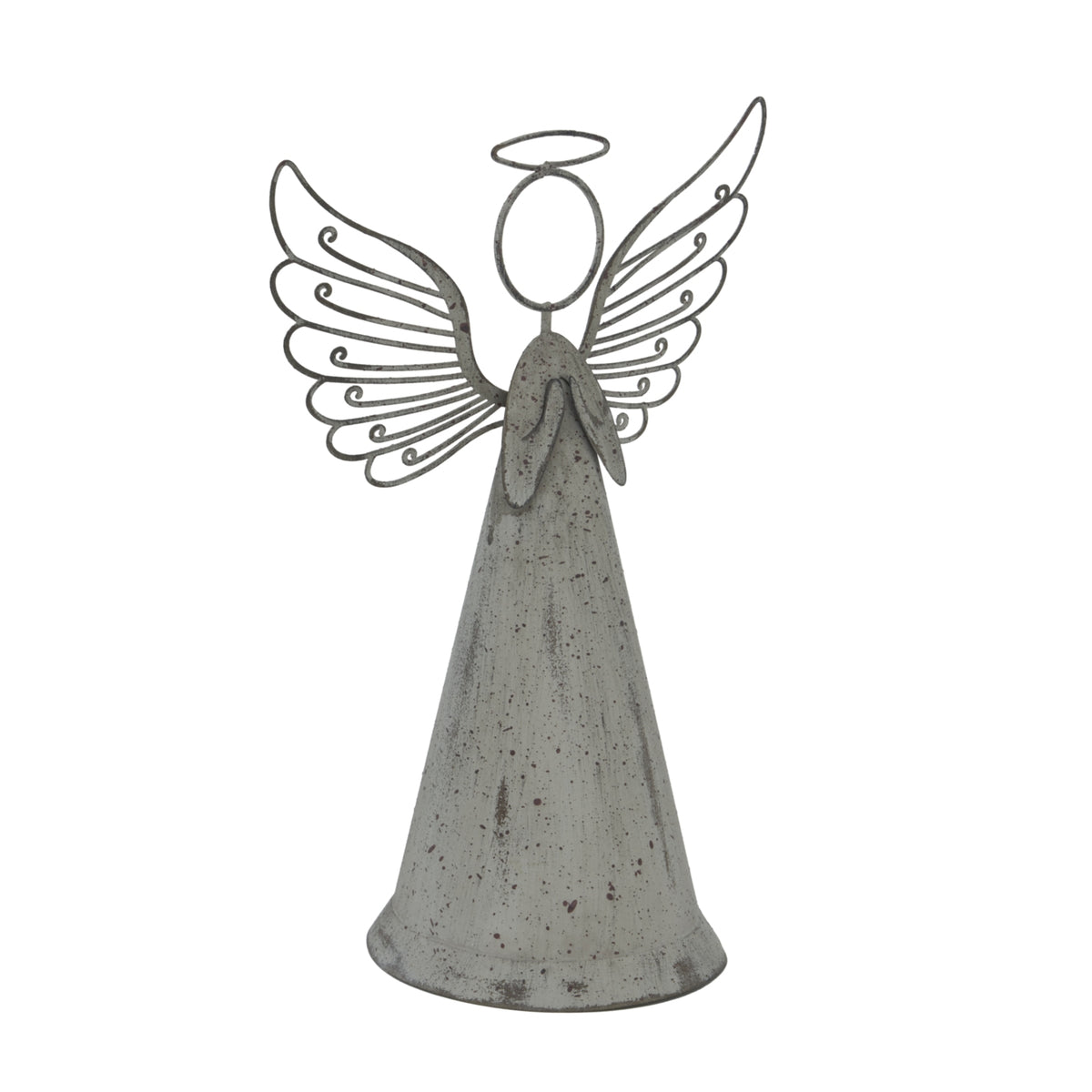 Large Rustic Metal Standing Angel
