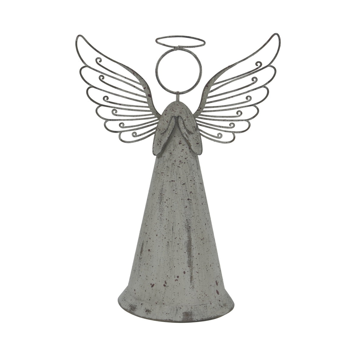 Large Rustic Metal Standing Angel