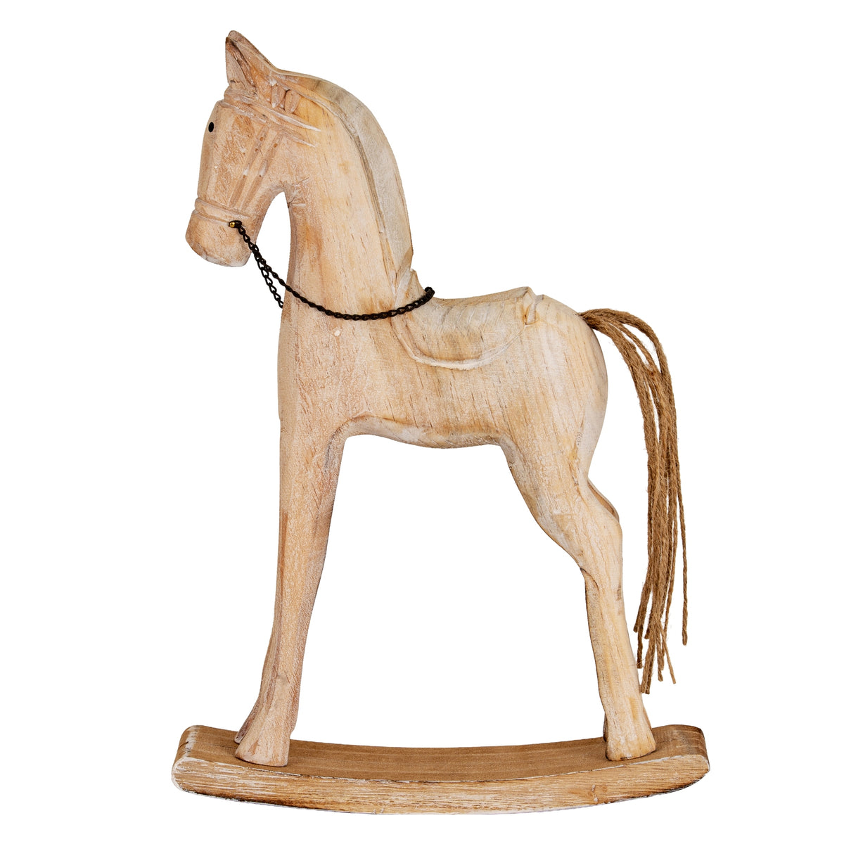 Large Natural Rustic Rocking Horse