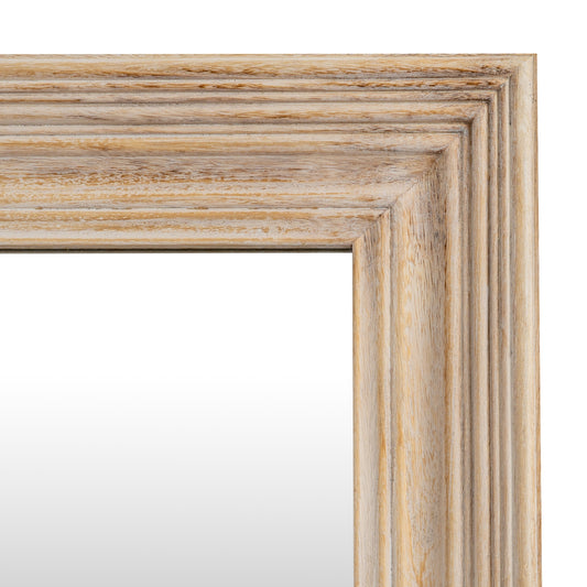 Washed Wood Framed Mirror Decorative Wall Mirror