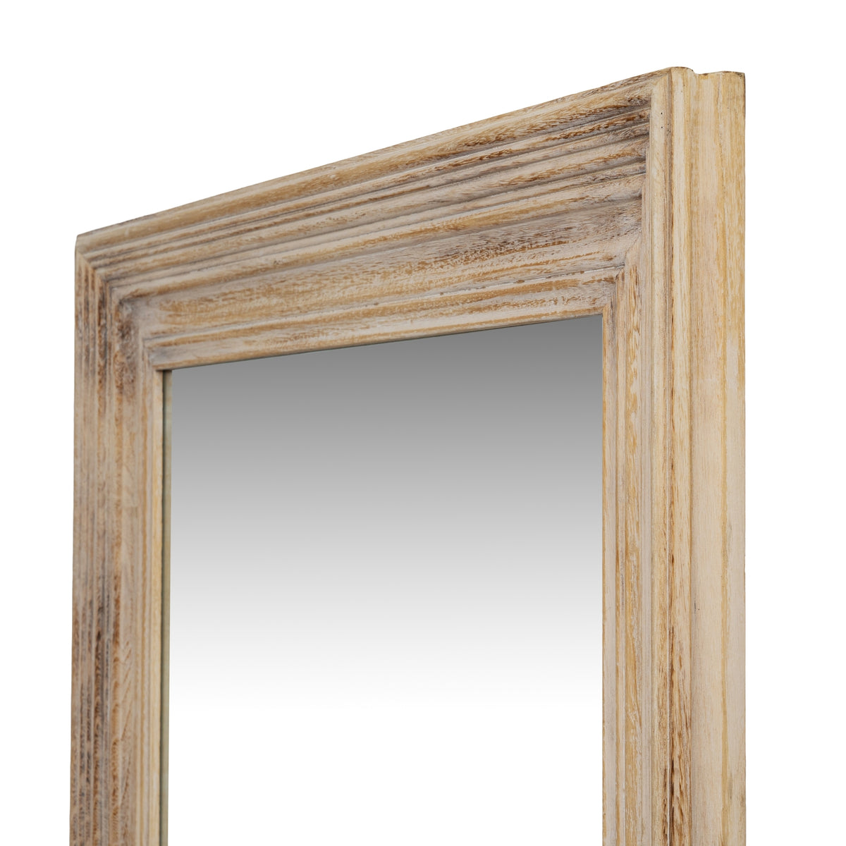 Washed Wood Framed Mirror Decorative Wall Mirror