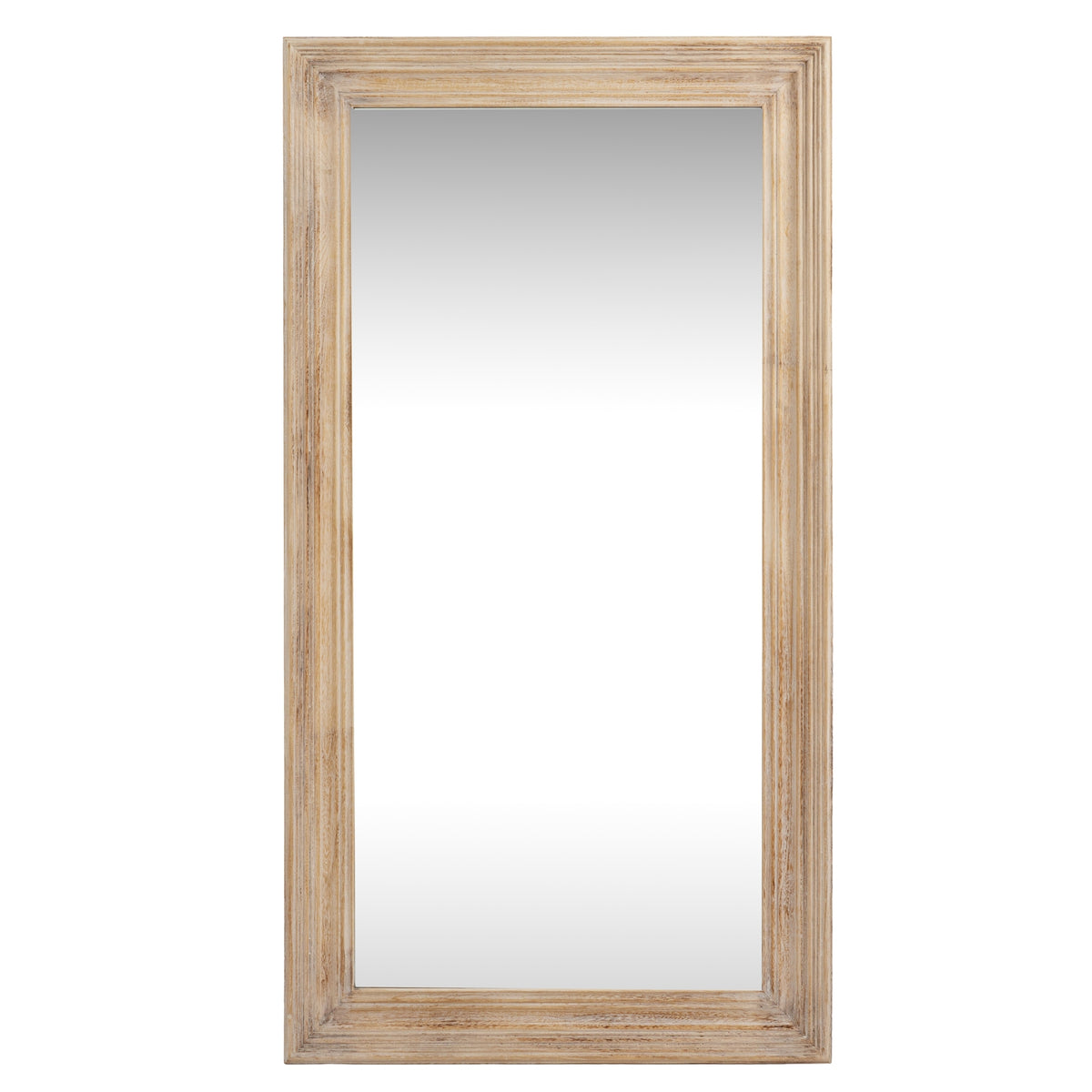 Washed Wood Framed Mirror