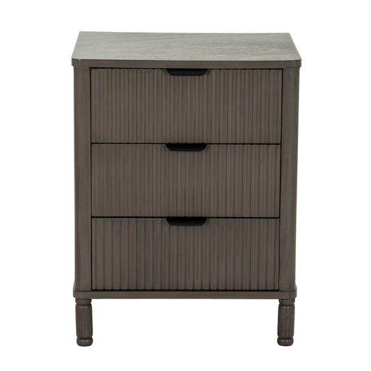Reed Collection 3 Drawer Bedside Table