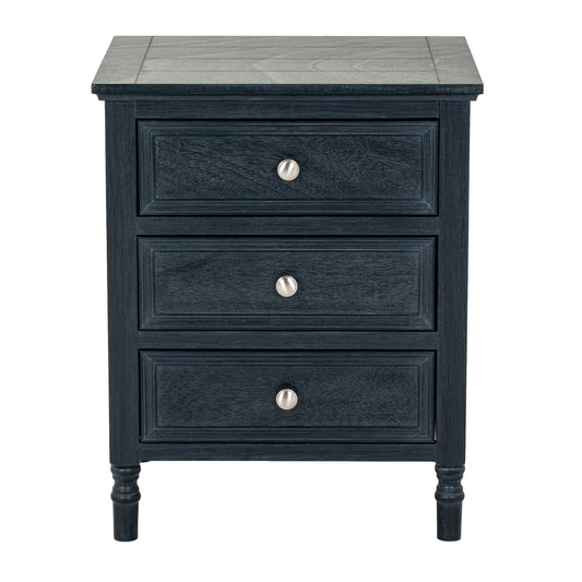 Contour Collection 3 Drawer Side Table
