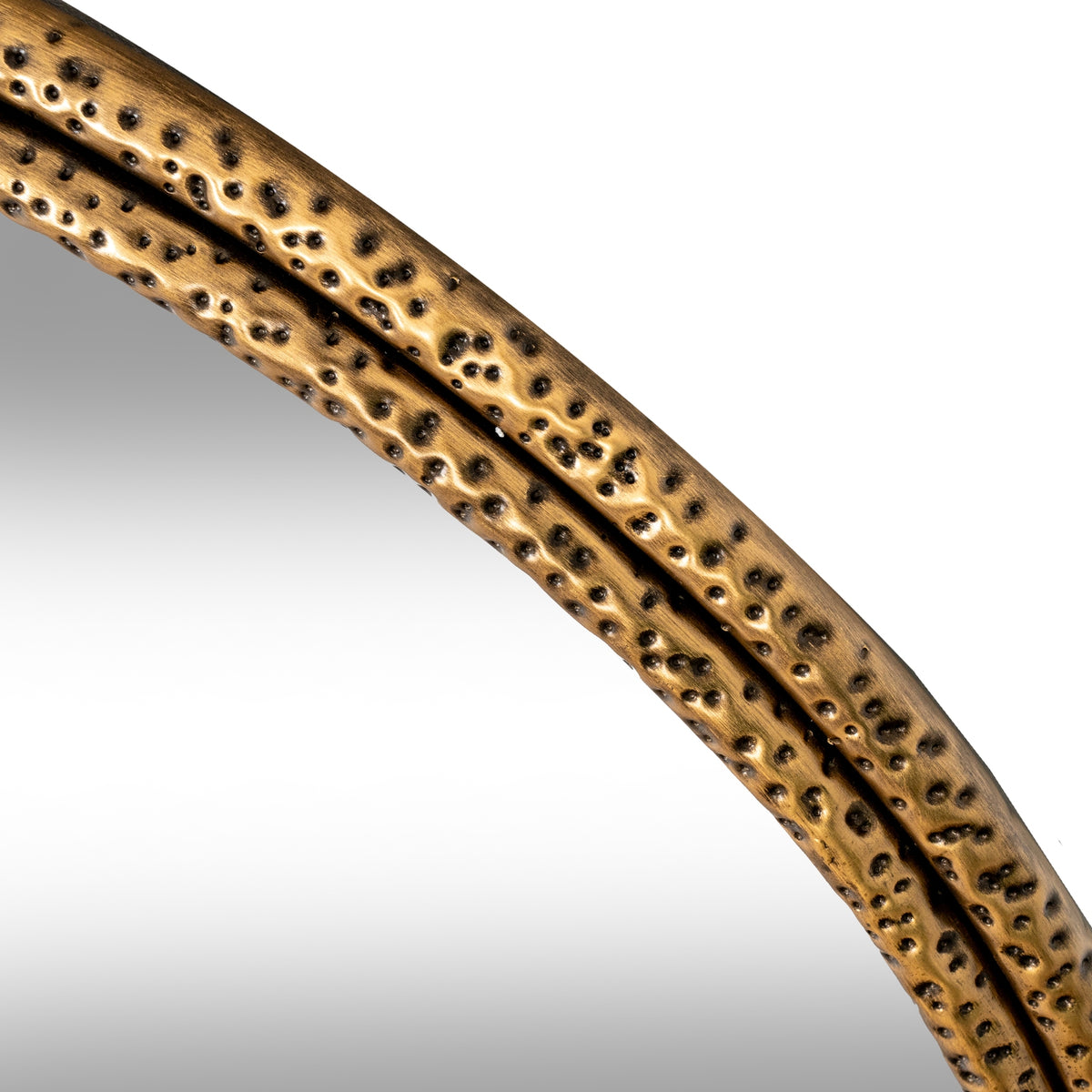 Nahla Medium Mirror With Dimpled Frame