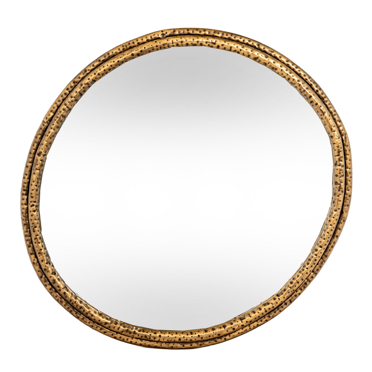 Nahla Medium Mirror With Dimpled Frame
