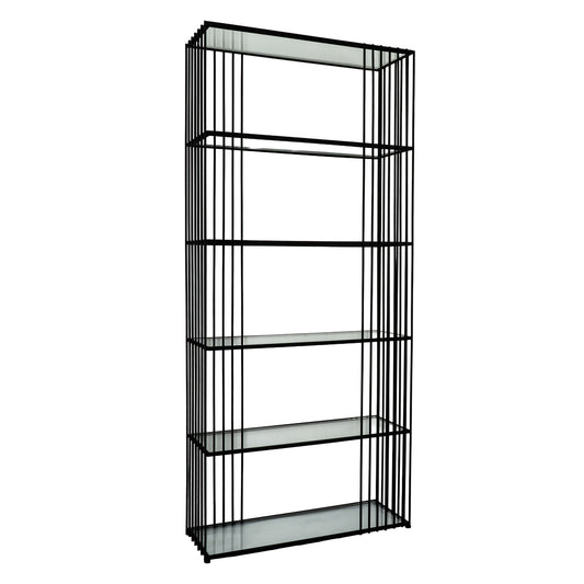Alto Shelf Unit With Glass Shelves