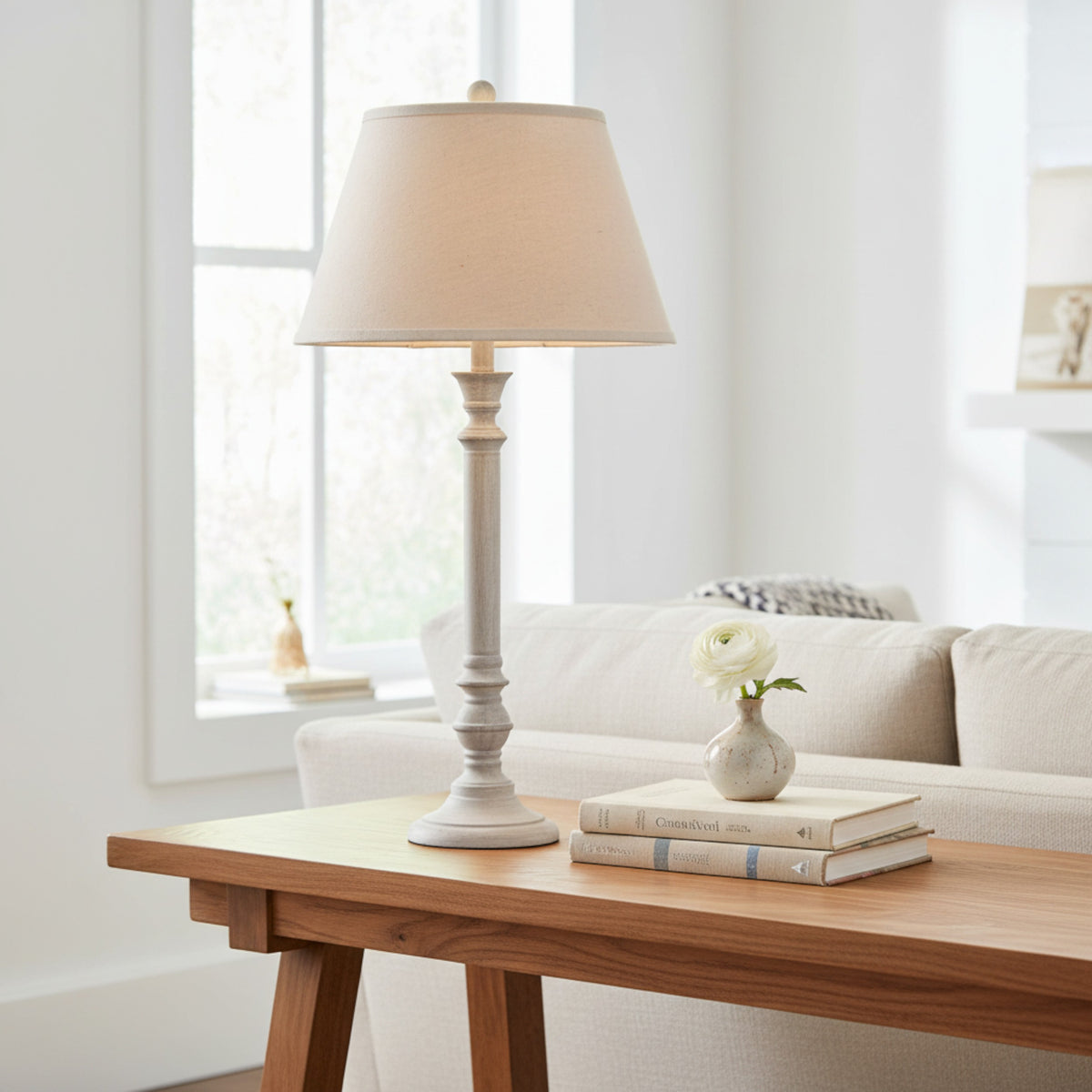 Liora Table Lamp With Linen Shade