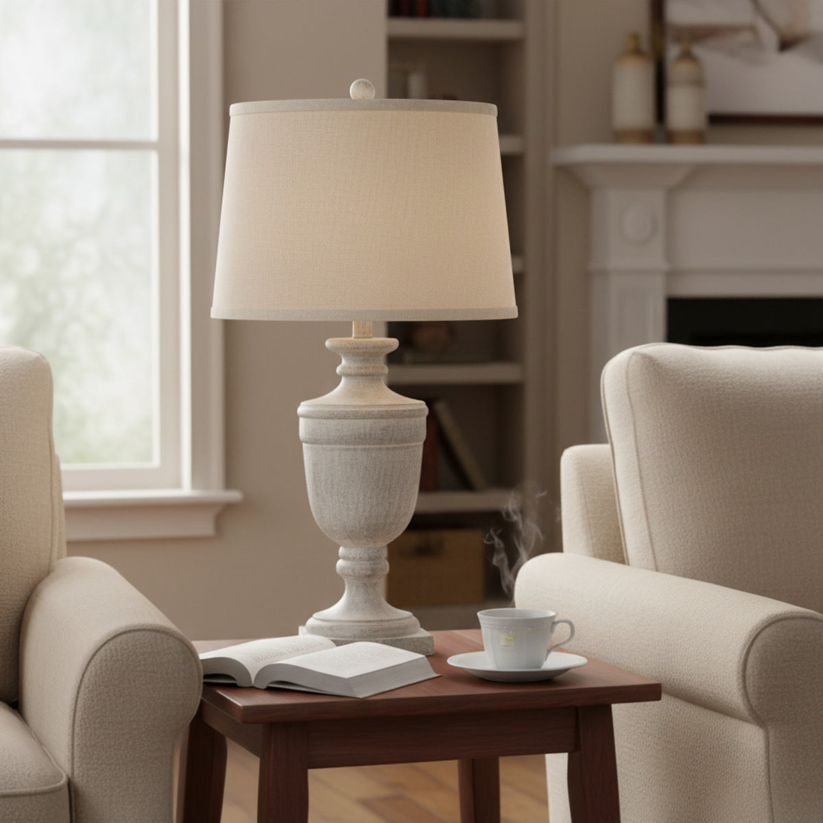 Ossia Table Lamp With Linen Shade