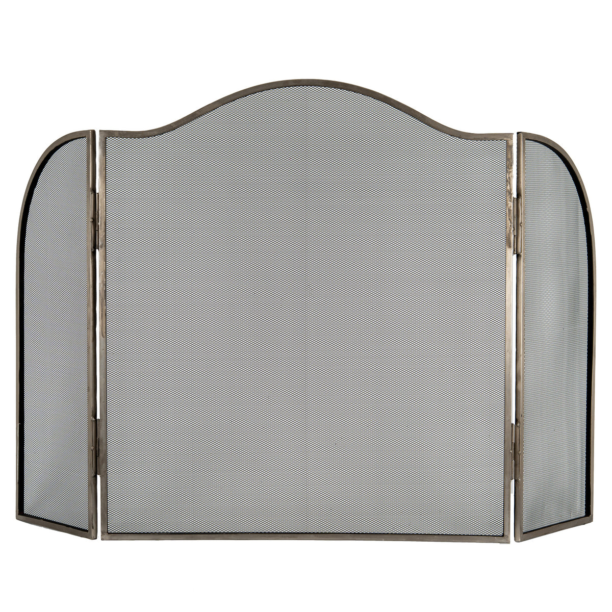 Antiqued Silver Large  Fire Screen