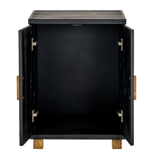 Lennox Black 2 Door Side Cupboard