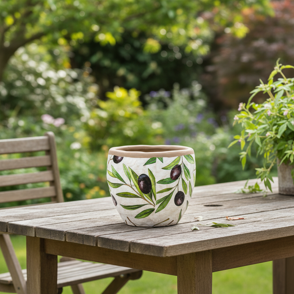Verdal Olive Small Planter