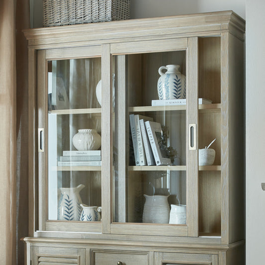 Delphine Collection Sliding Glass Dresser Top