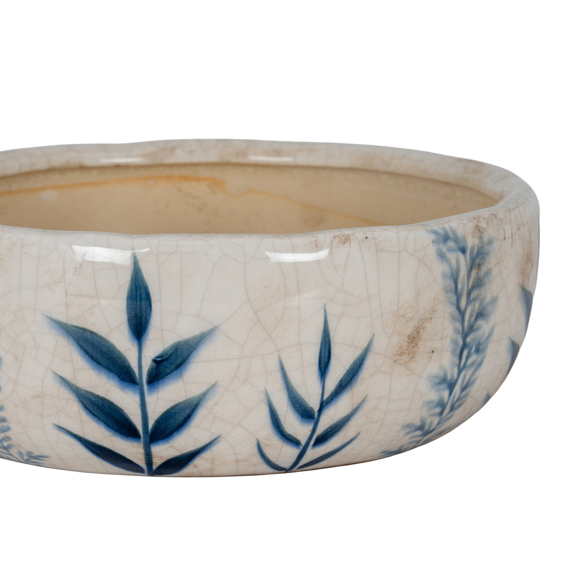 Small Blue Flora Bowl Pot