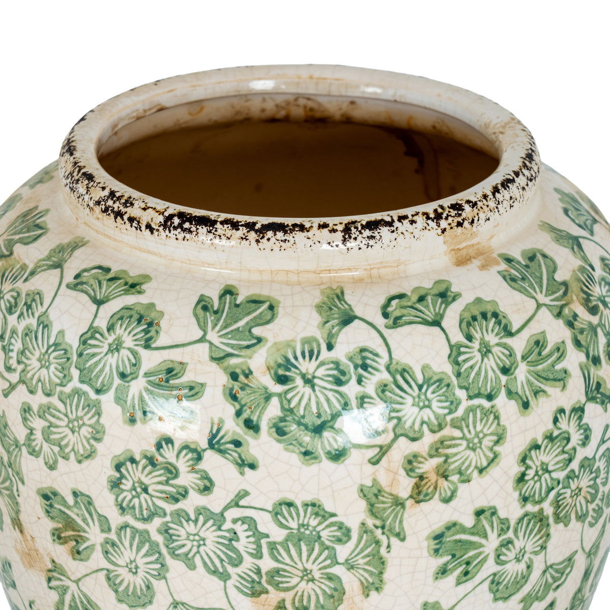 Small Green Clover Olpe Vase