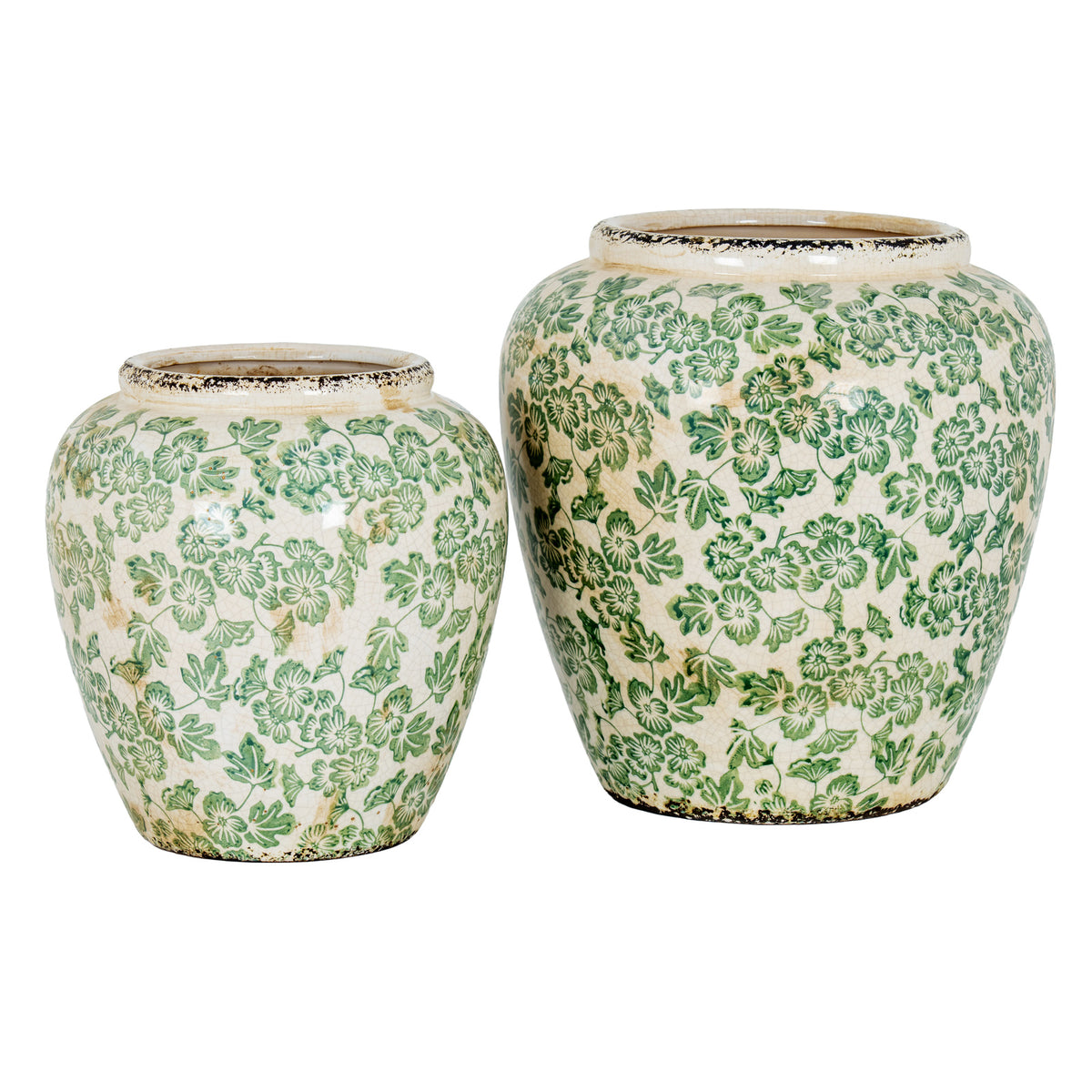 Small Green Clover Olpe Vase