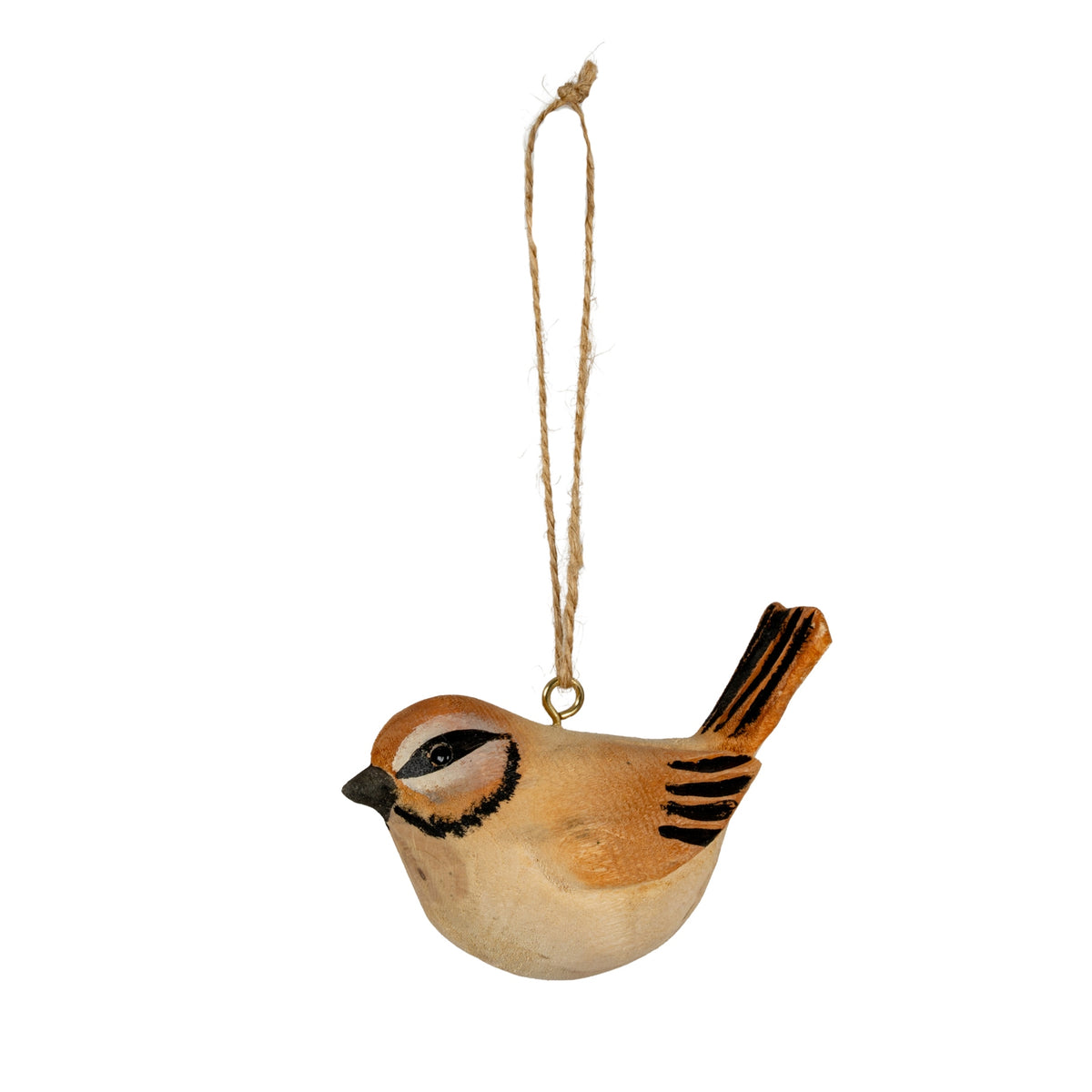 Wooden Tawny Bird Decoration Christmas Hanging Decoration