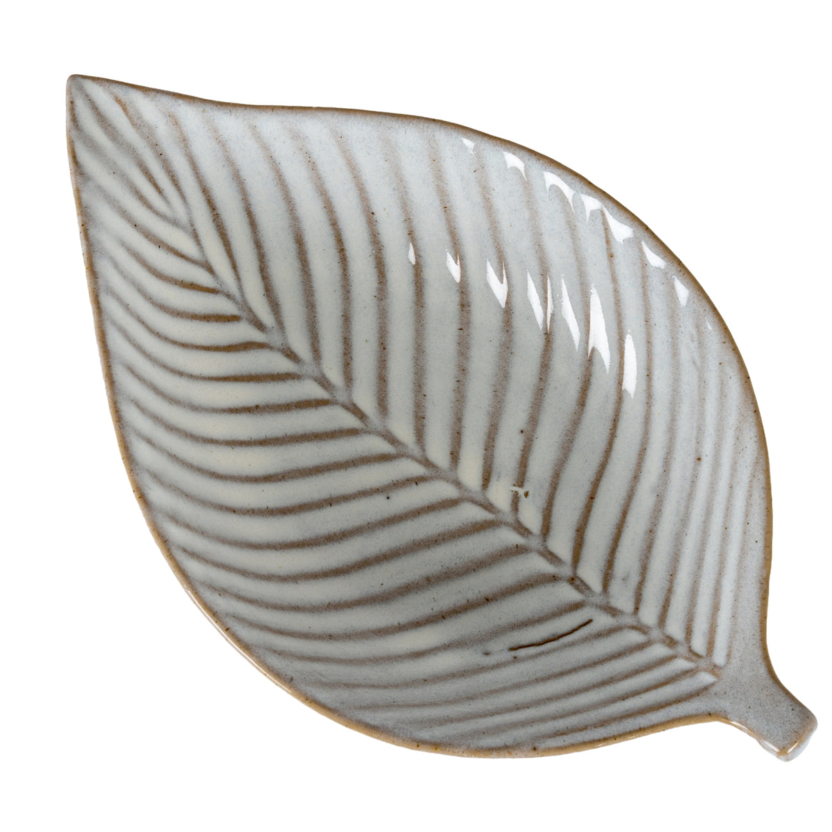 Alora Ceramic Elm Leaf Large Dish