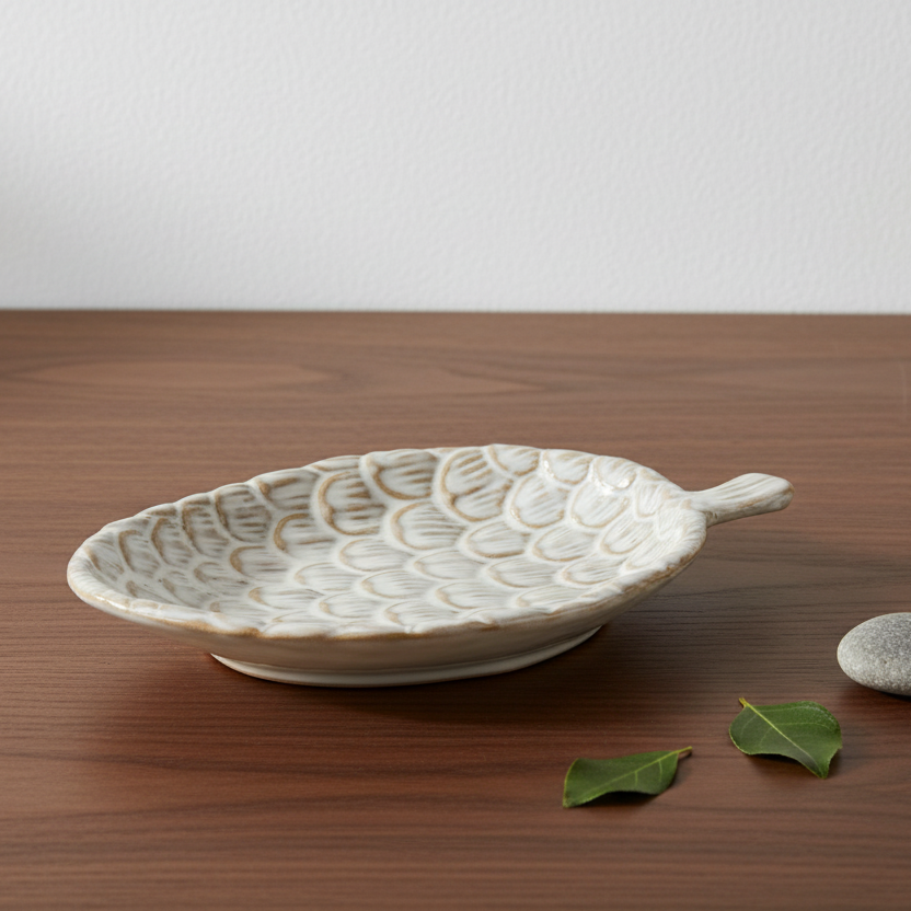 Alora Ceramic Pinecone Medium Dish