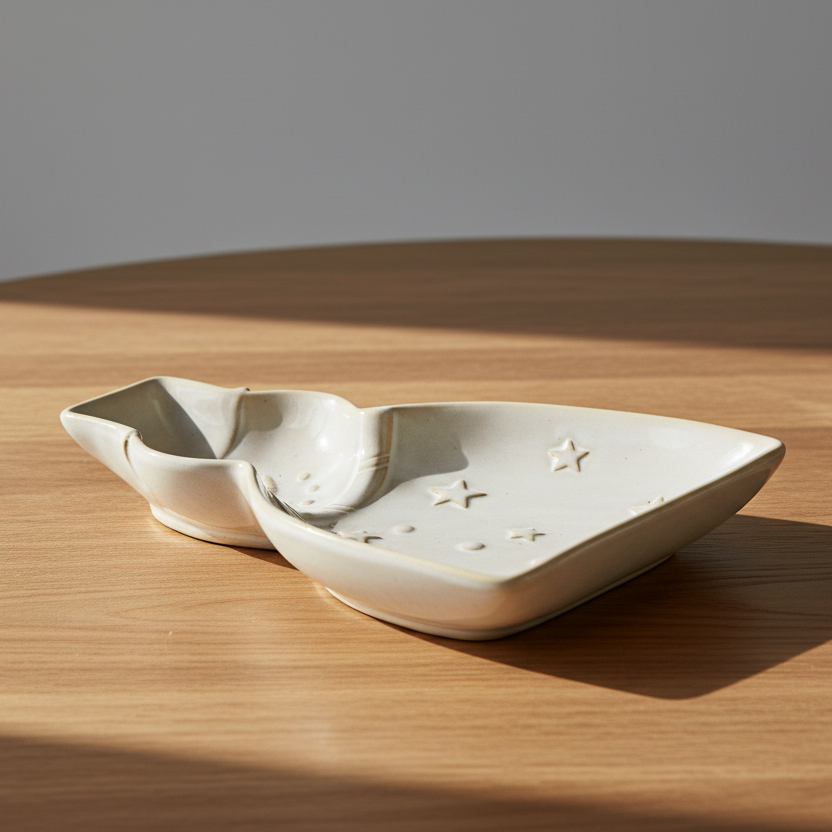 Alora Ceramic Snowman Dish