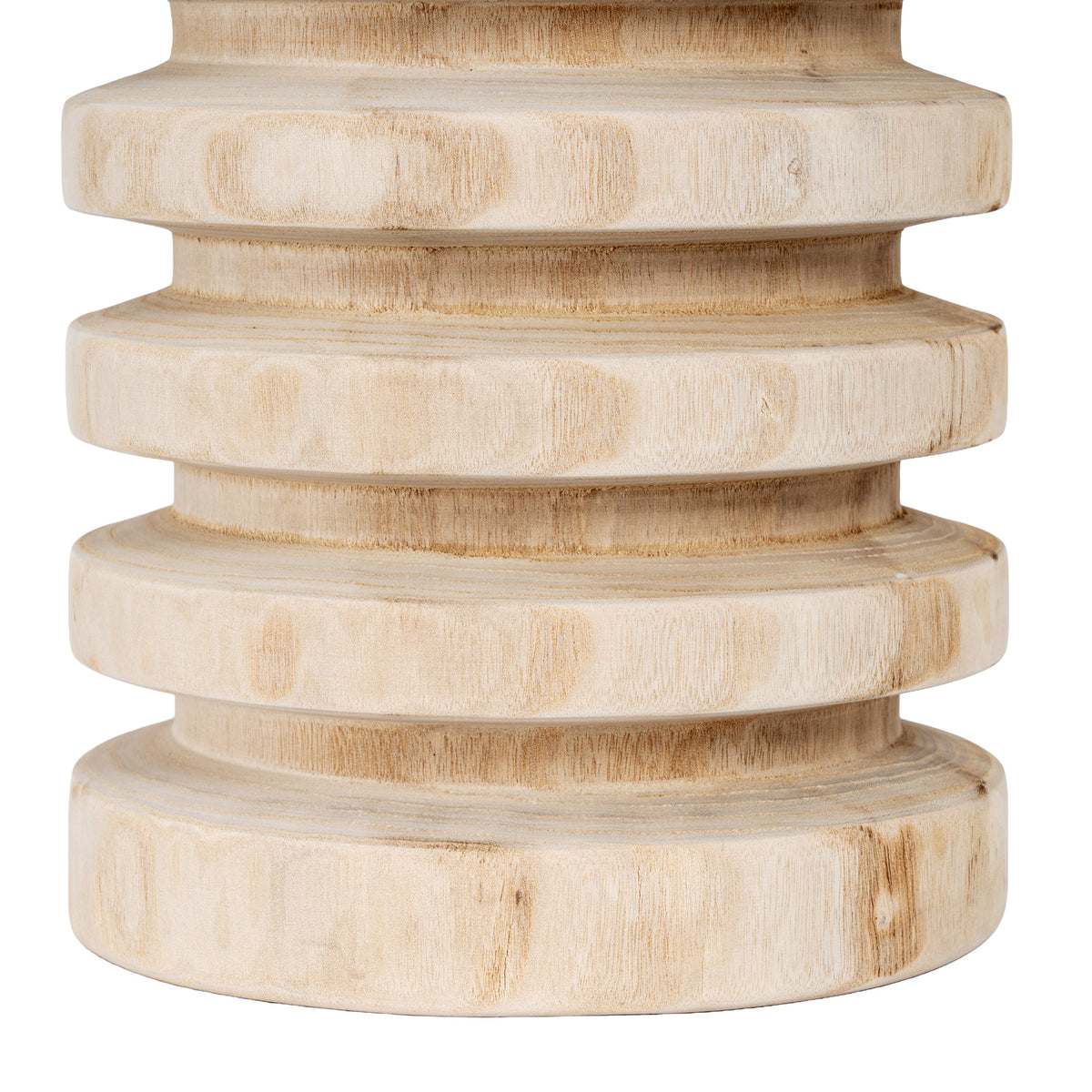 Large Artisan Ribbed Vase