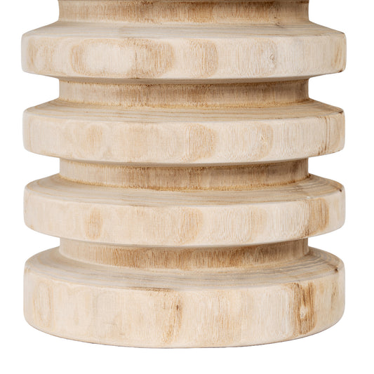 Large Artisan Ribbed Vase