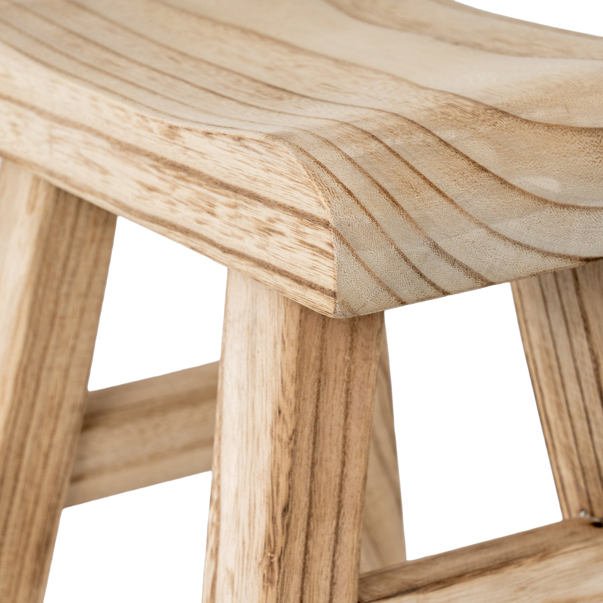 Wooden Artisan Stool for Home Interiors