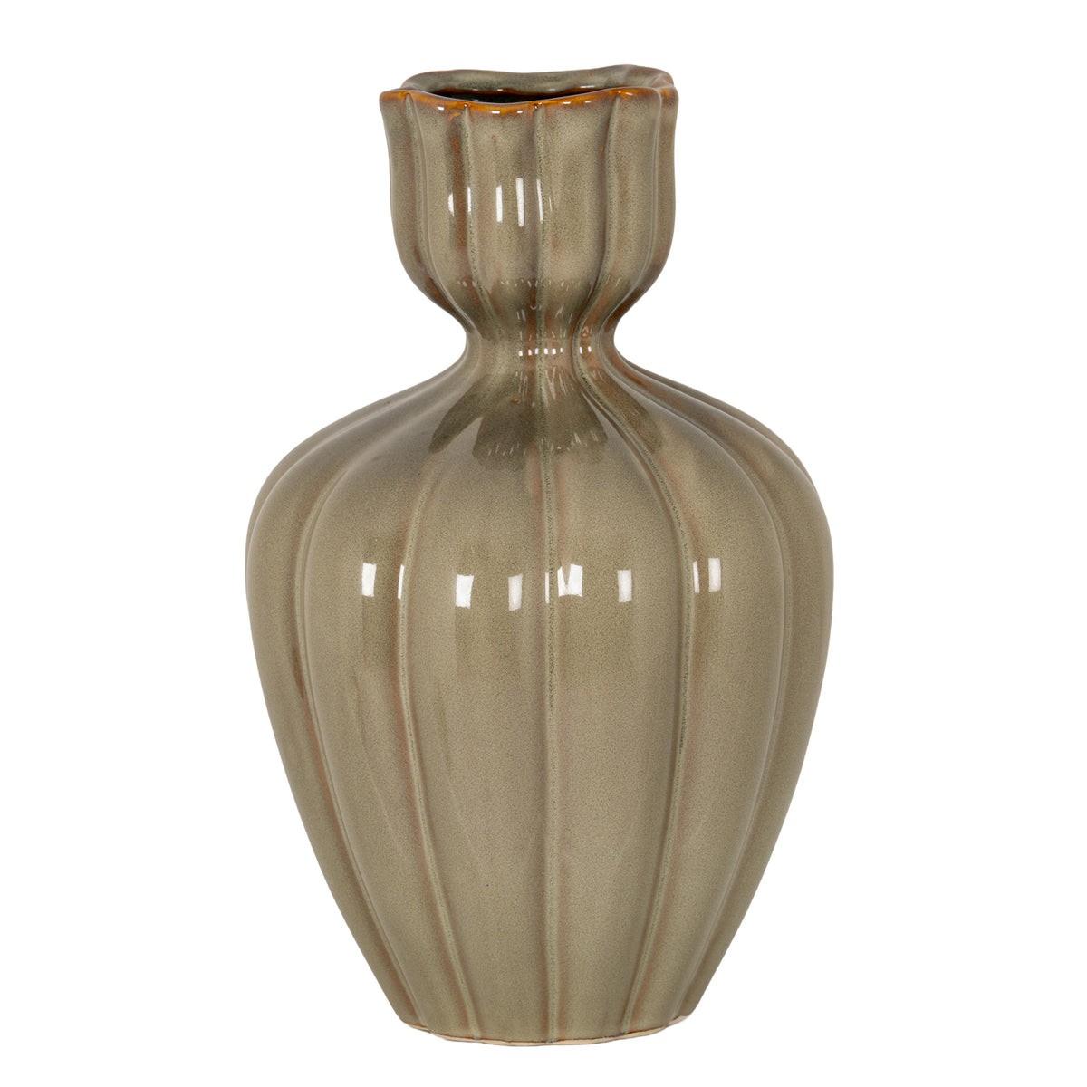 Orin Large Sage Tulip Olpe Vase