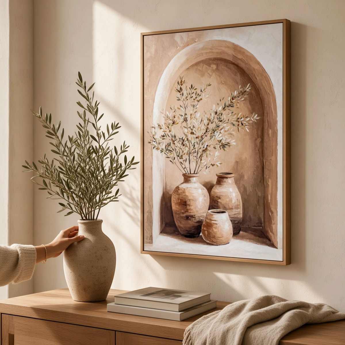 Siena Handpainted Canvas in Frame