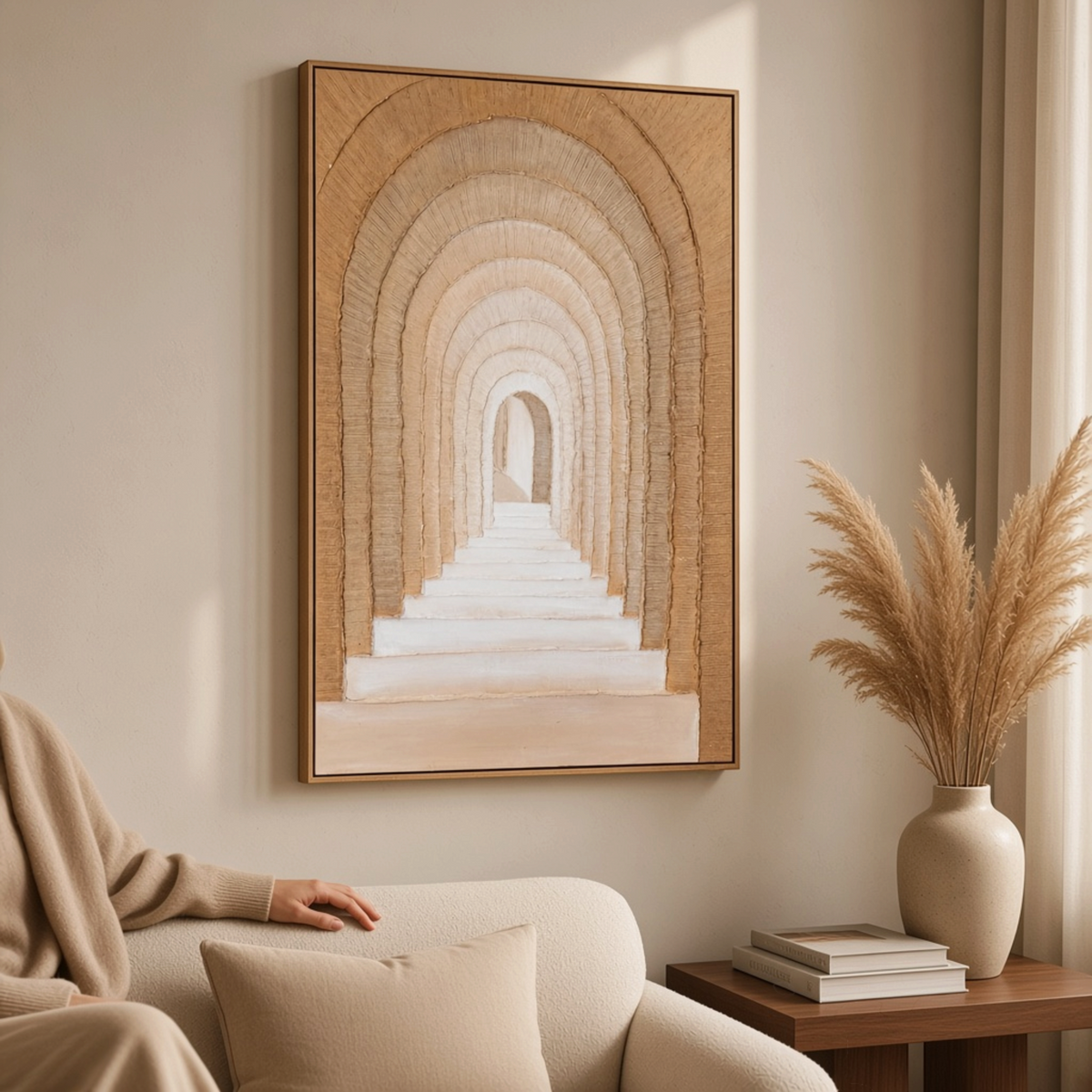 Arcadia Oil on Canvas in Frame Decorative Wall Art