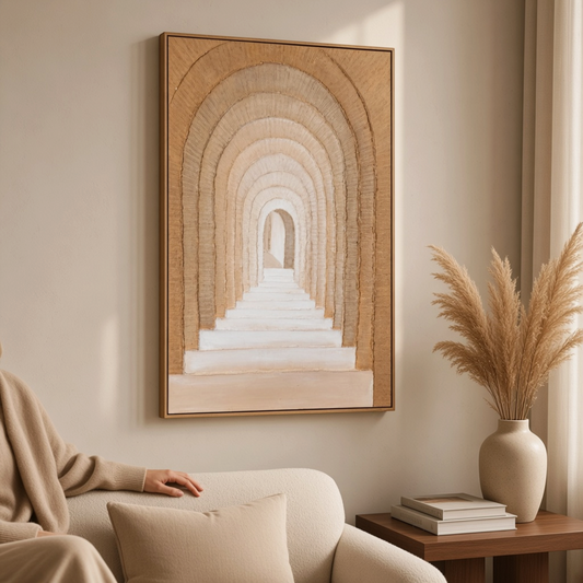 Arcadia Oil on Canvas in Frame Decorative Wall Art