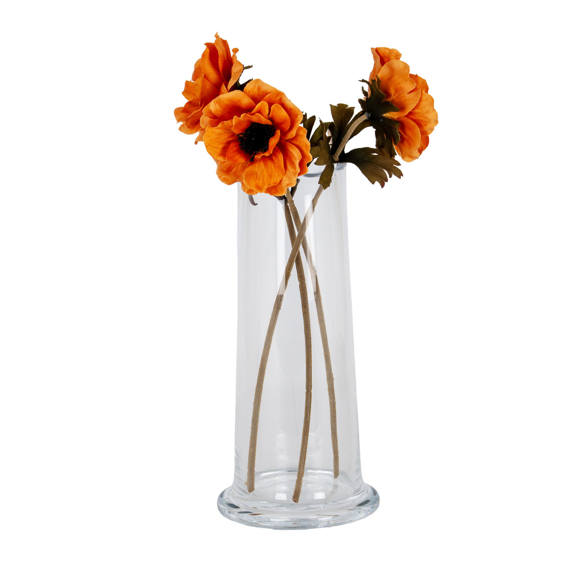 Large Wave Glass Cylinder Vase