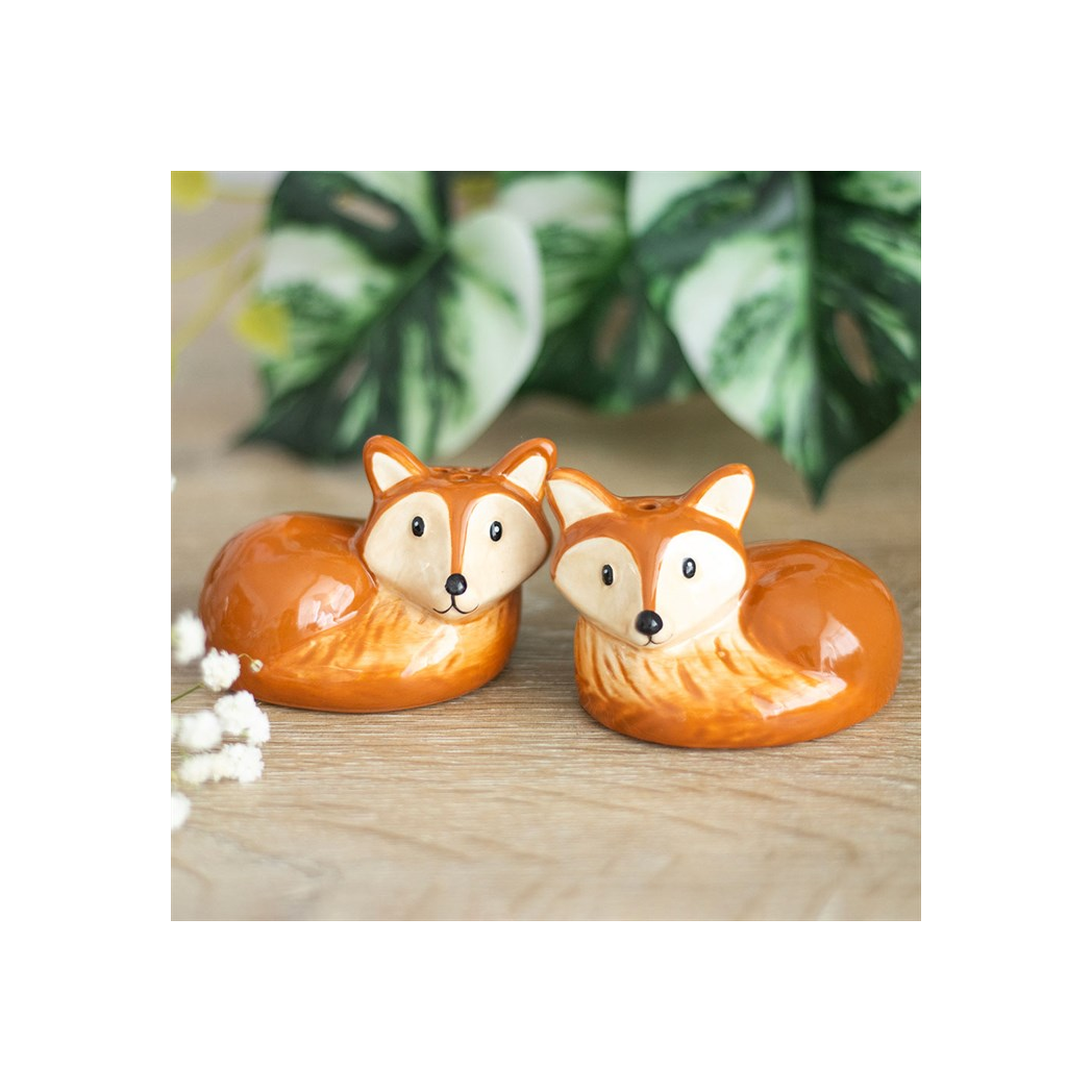 Fox Salt and Pepper Shakers