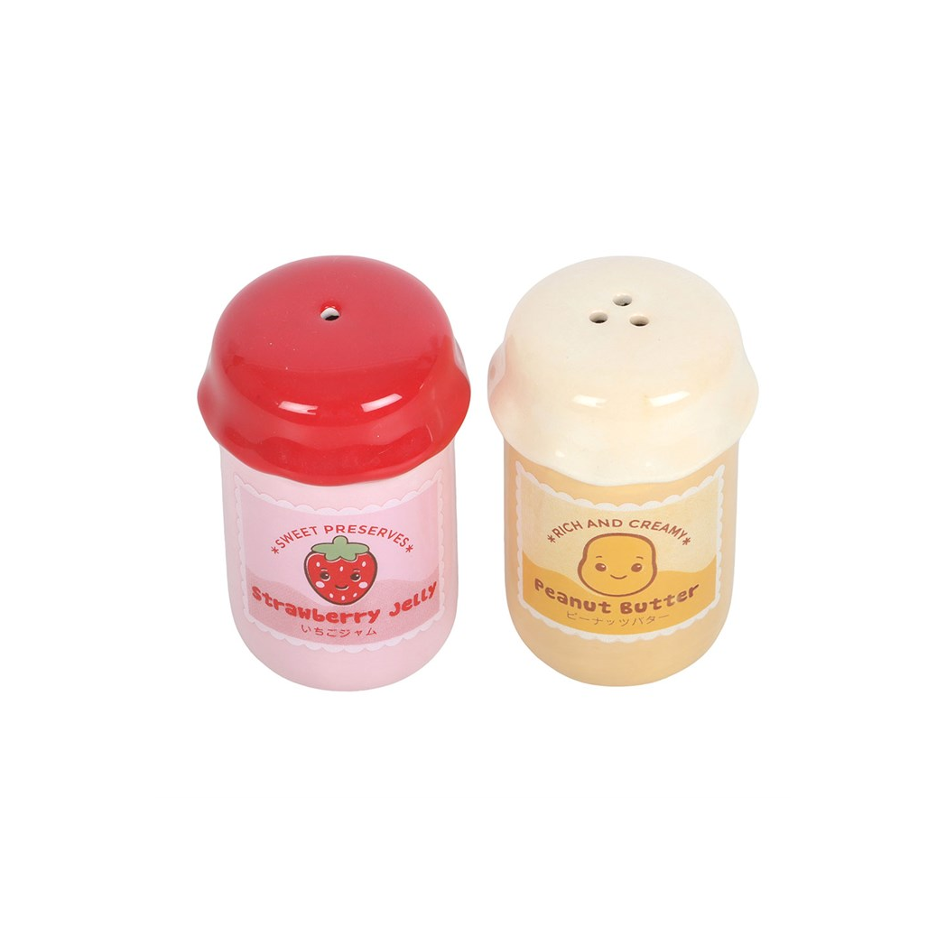 Peanut Butter and Jelly Jar Salt and Pepper Shakers