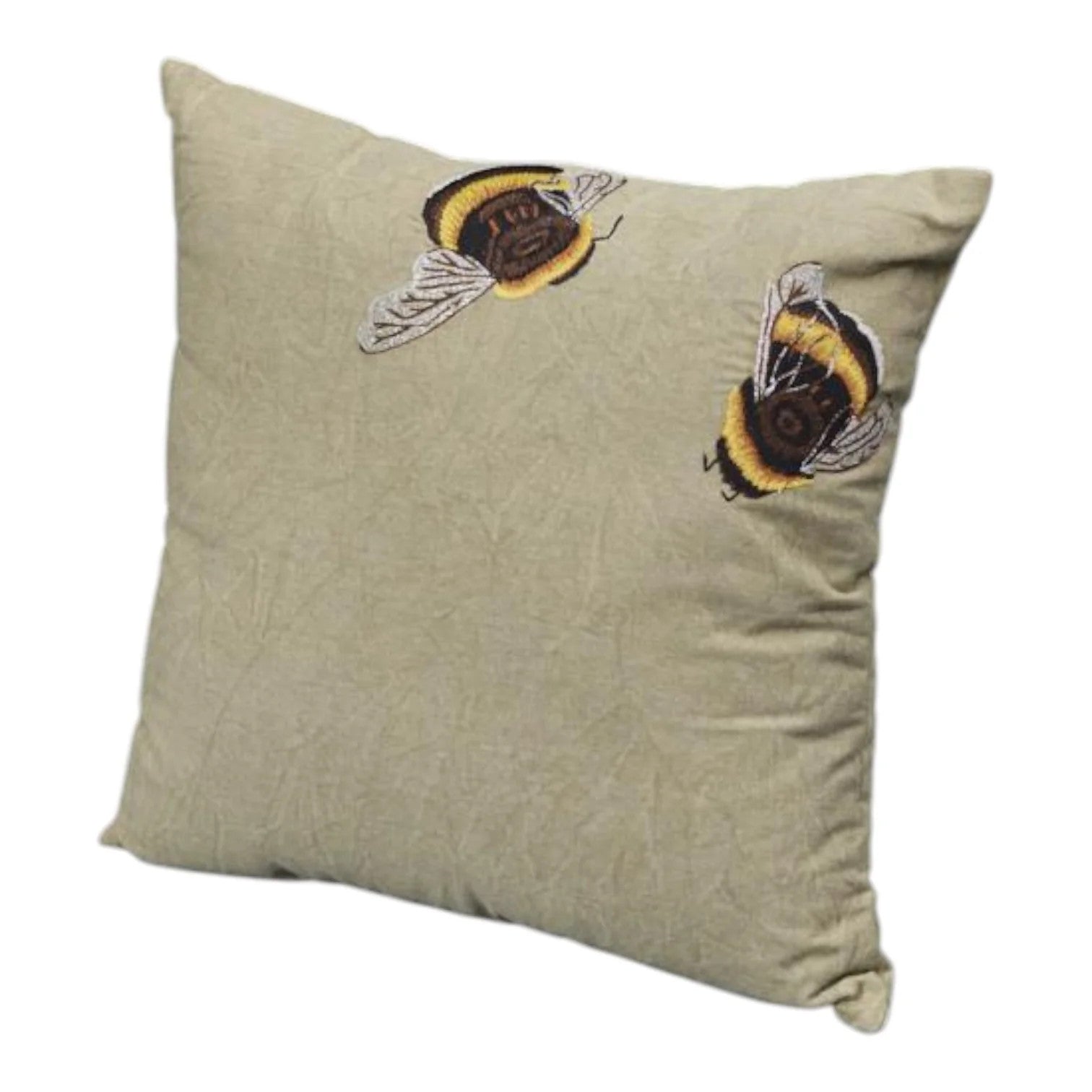 Handmade Washable Cotton Embroidered Cushion w8ith Filling 45x45cm