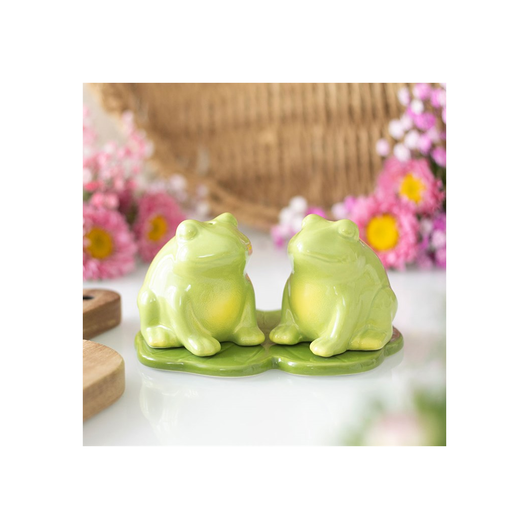 Luna Frog Salt and Pepper Shakers