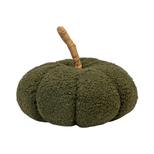 Green Boucle Style Soft Pumpkin Decoration