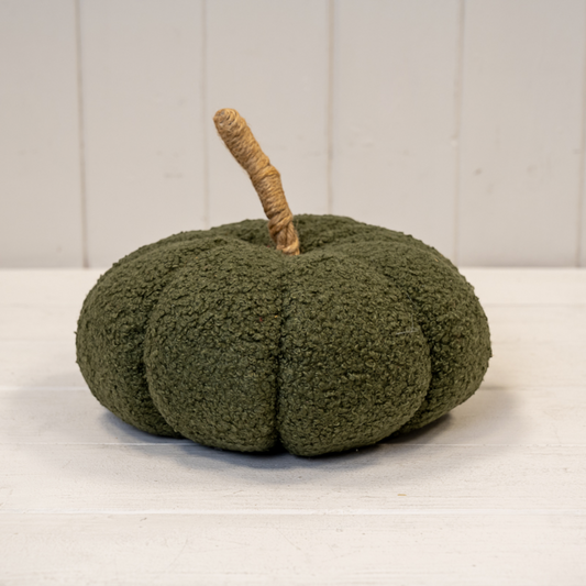 Green Boucle Style Soft Pumpkin Decoration