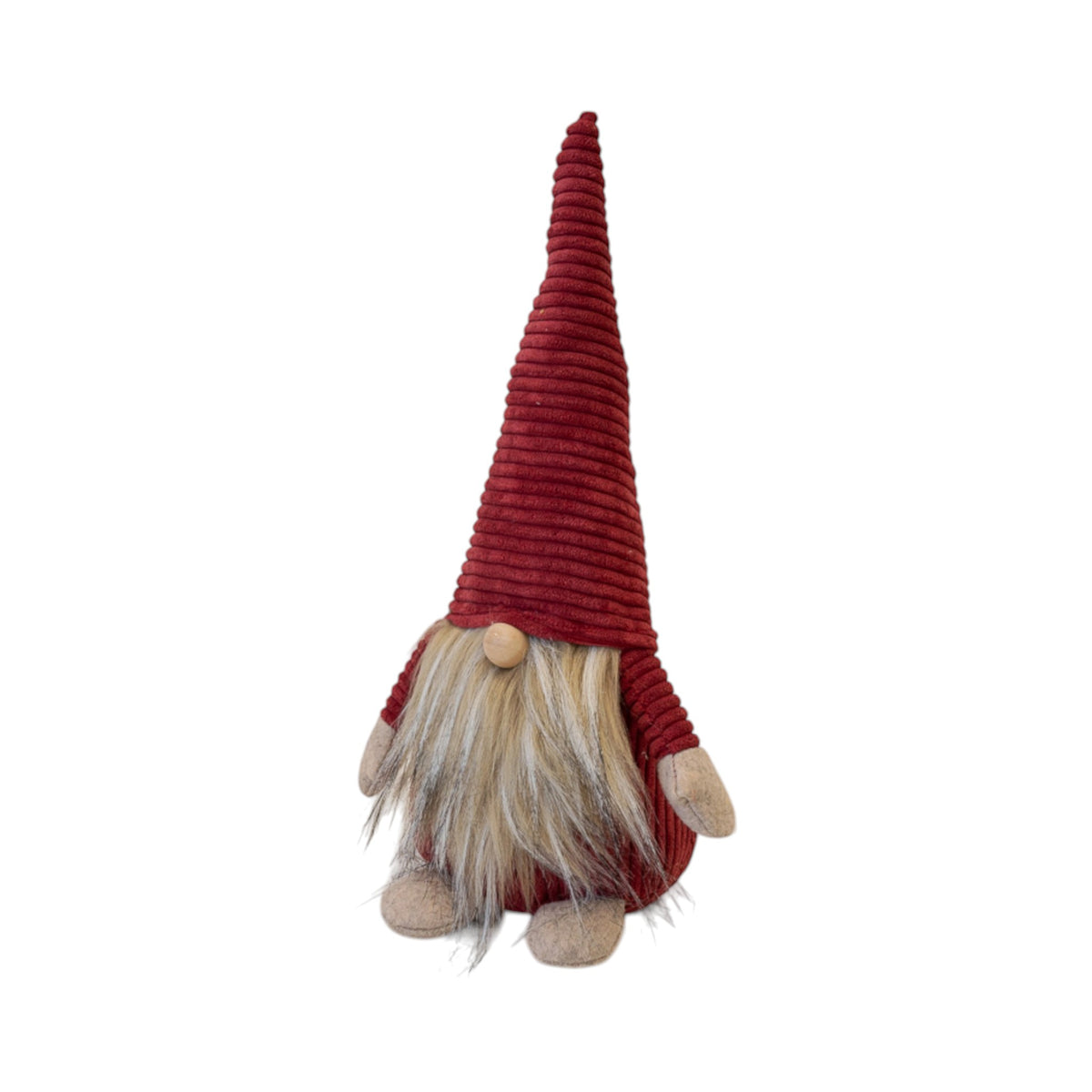 Red Fabric Santa Gonk Christmas Ornament