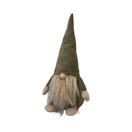 Green Fabric Santa Gonk Christmas Ornament