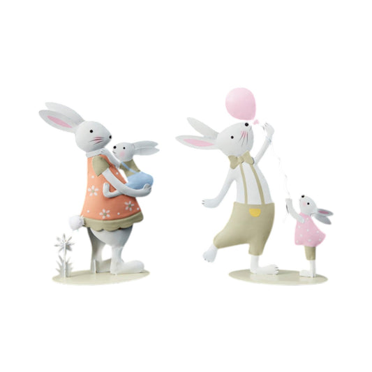 Mixed Metal Rabbits H19 W13 D5