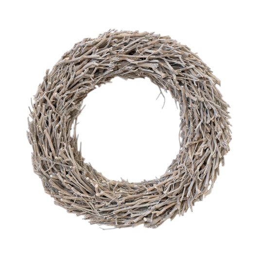 Whitewashed Root Branch Wreath 62cm