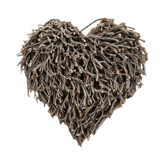 Natural Tea Branch Heart Decoration 45cm