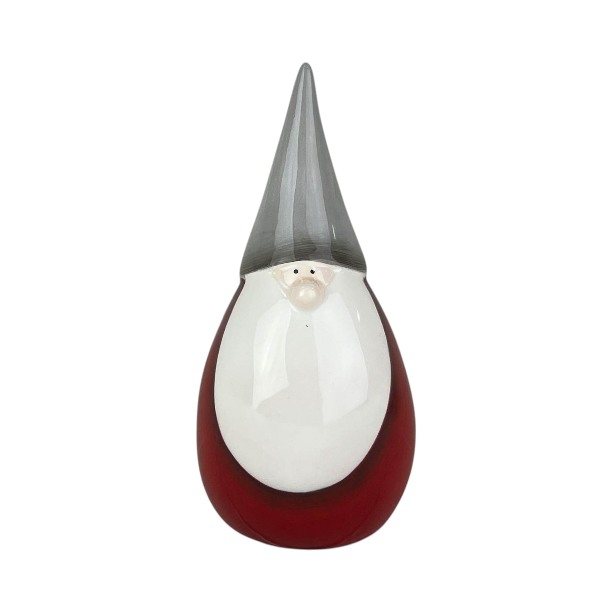 Red Ceramic Santa Christmas Decoration