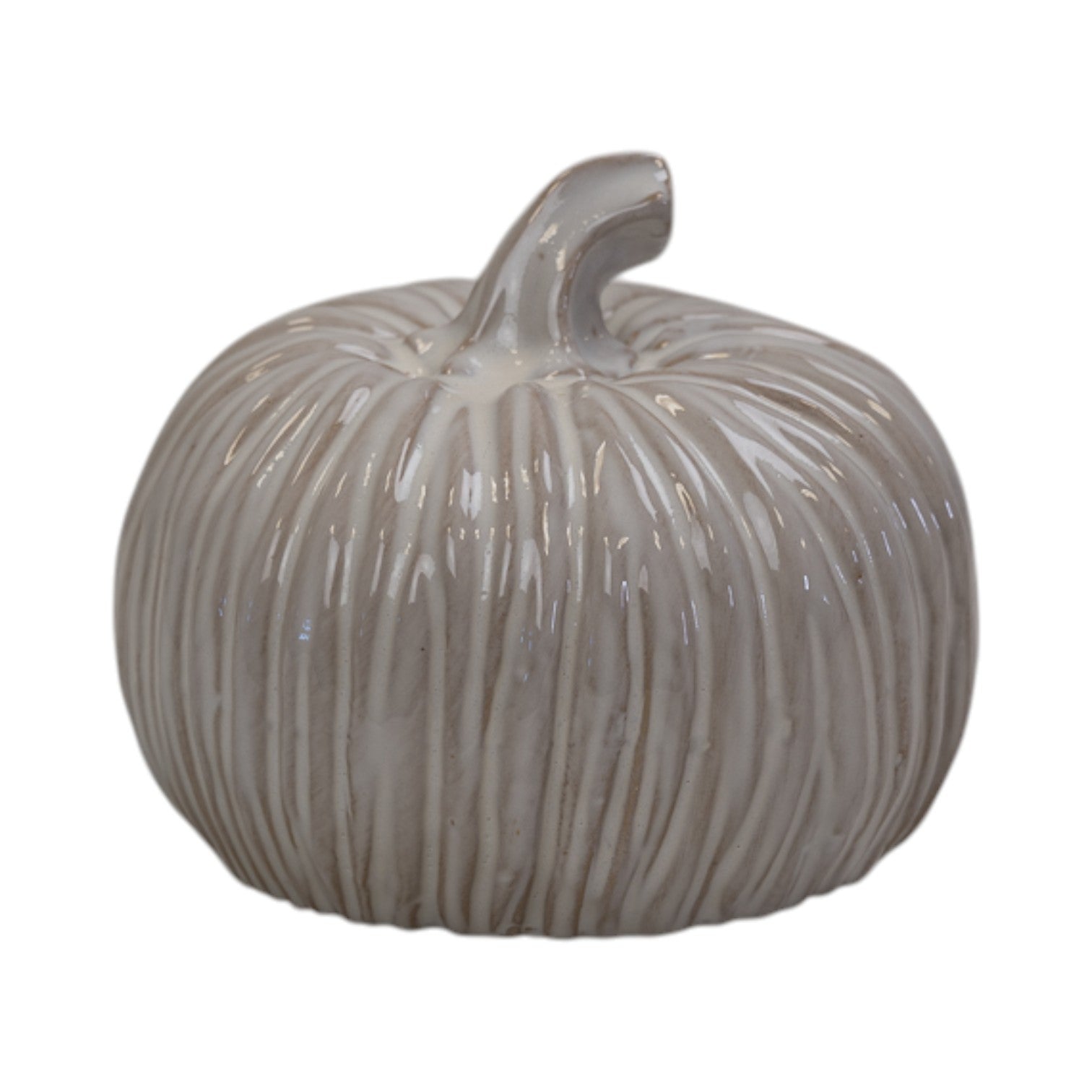 Glazed Ceramic Pumpkin